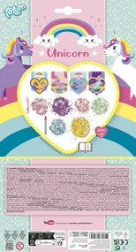 Unikornis Heart gyémántszemes girland szett 4 db-os