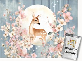 Fotótapéta Gyerekeknek Őz Virágok Tapéta Lányok Szobájába 300x210