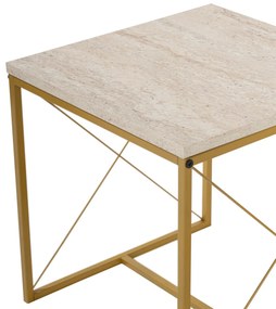 Defne Gold Travertine dohányzóasztal