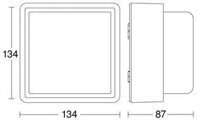 Steinel - LED Dimmelhető fali lámpa L 845 C LED/9W/230V IP44 antracit