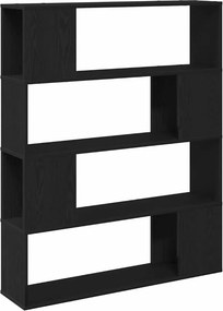 vidaXL TV szekrény garnitúra Fekete tölgy 100 x 24 x 124,5 cm Faanyag