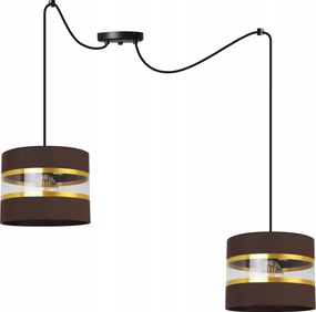 Mennyezeti Függőlámpa Pók Csillár Csillogó Lámpabúra Arany Csíkos Elegáns