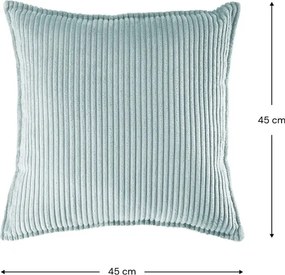 Mentazöld kordbársony párna gyerek kanapéhoz Block – Wigiwama