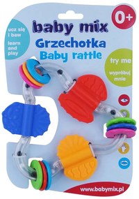 Gyermek csörgő Baby Mix színes háromszög