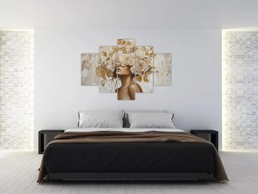Kép - Lány rózsákkal (150x105 cm)