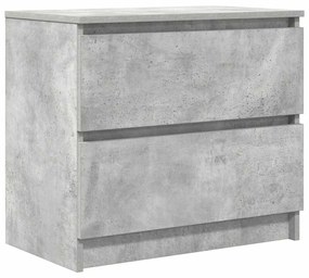 betonszürke szerelt fa TV-szekrény 60x35x54 cm