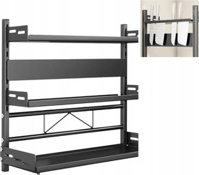 Állítható magasságú fűszertartó polc Fűszerek Gyümölcsök Zöldségek