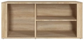 sonoma tölgy színű szerelt fa cipőszekrény 100x35x45 cm