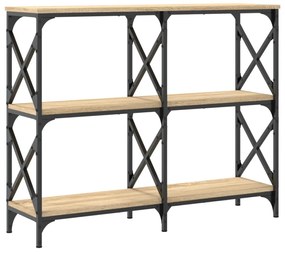 sonoma tölgy színű szerelt fa dohányzóasztal 100 x 28 x 80,5 cm