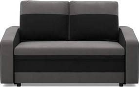 Hewlet kanapé, szövet anyag, szürke - fekete