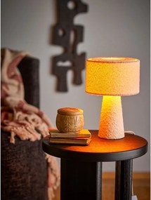 Fehér asztali lámpa textil búrával (magasság 30 cm) Emmie – Bloomingville