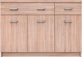 Komód 3D2S, sonoma tölgy, TOPTY TYP 23