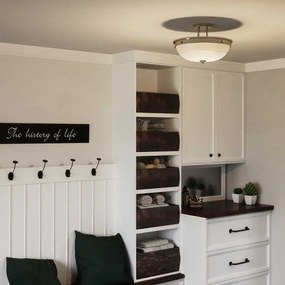 Quoizel QZ-MANTLE-SF-IS - Felületre szerelhető csillár  MANTLE 2xE27/60W/230V fényezett króm