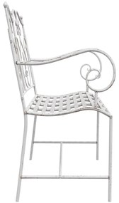Pad Fehér Fém 104 x 54 x 93 cm Tartós Kültéri Pad