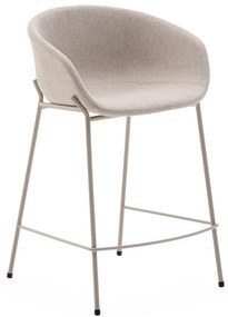 Bézs bárszék (ülésmagasság 65 cm) Yvette – Kave Home