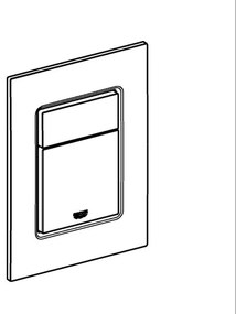 GROHE 37535AL0 - SKATE COSMOPOLITAN S nyomólap, 130 × 172 mm, grafitszínű