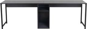 Twin Study Desk - antracit/fekete íróasztal