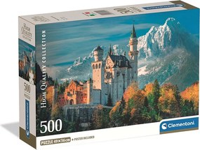 Németország Neuschwantein 500 db-os Compact puzzle Clementoni