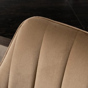 Forgó Étkező/Tárgyaló Szék Bézs Bársony Szövettel. MUMBAI 2