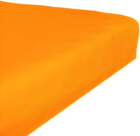 Jersey világos narancssárga lepedő TiaHome - 200x200cm