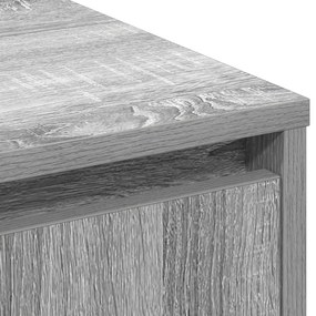 LED-es szekrény, szürke sonoma, 71x34,5x75 cm, műszaki fa