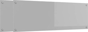 vidaXL Konyhai splashback 2 pcs Világosszürke 120 x 40 cm edzett üveg