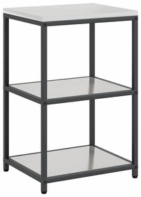 Konyhai Tároló Készlet polcokkal 3 pcs Ezüst 180 x 50 x 92 cm