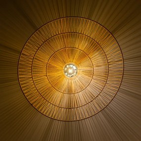 Brilagi - CERIA BOHO LED felületre szerelhető csillár, 1xE27/40W/230V, Ø 70 cm, barna