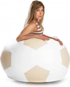 Babzsák labda sport l eco-bőr 325l TiaHome - krém