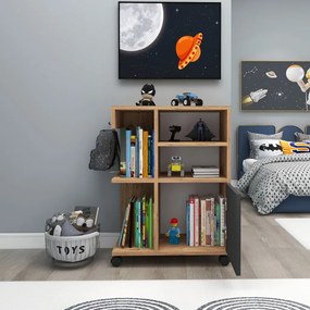 Rebusa konyhaszekrény, atlanti fenyő-antracit, 60 cm