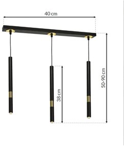 Csillár zsinóron MONZA 3xG9/7W/230V