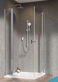 Radaway-Nes KDD II szögletes dupla nyílóajtós zuhanykabin 100x100 cm