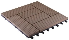 G21 Palmyra WPC burkolócsempe indiai teak 2,3x30x30 cm