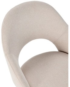 Bézs kárpitozott étkezőszék szett 2 db-os Lia – Marckeric