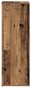 antik fa szerelt fa cipőtartó 54x34x100,5 cm