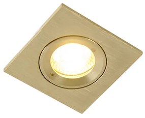 Modern süllyesztett spotlámpa arany négyzet IP44 - Xena