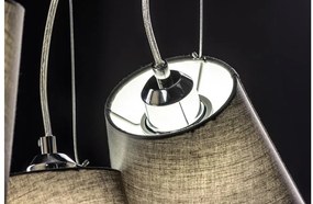 Lámpa Mennyezeti lámpatest KASEL 3, 6229, AC220-240V, 50/60Hz, 3*E27, max.40W, átmérő 46 cm, szürke