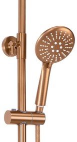 REA-P8807 - LUNGO termosztátos zuhanyszett, szálcsiszolt réz