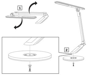 LED Dimmelhető érintős asztali lámpa OPTIMUM LED/7W/230V 3000/4000/6000K fehér