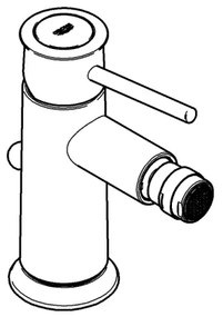 GROHE 32864000 - BAUCLASSIC bidé csaptelep, fényes króm