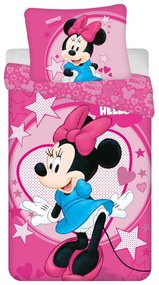 Disney Minnie Hello Ágyneműhuzat 140×200cm, 70×90 cm Microfibre