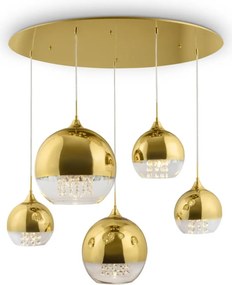 Maytoni FERMI P140-PL-170-5-G Függőlámpa 5x60W/E27