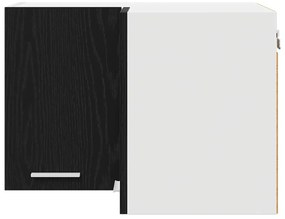 Függő szekrény Riga Fekete tölgy és fehér 57 x 57 x 40 cm