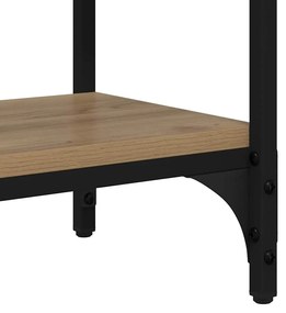 vidaXL Konzolasztal fiókkal Artisan tölgy 100 x 39 x 78,5 cm Faanyag