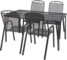 5-részes ZURICH Kerti bútor szett fémből ZWMT 24