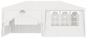 fehér rendezvénysátor oldalfalakkal 4 x 6 m 90 g/m²