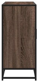 barna tölgy színű szerelt fa tálalószekrény 92 x 35 x 76 cm