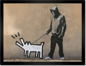 Poszterek keretben 40x30 Banksy Kutya
