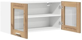 Függő szekrény Riga Artisan tölgy és fehér 80 x 31 x 40 cm