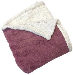 Luxus báránytakaró rózsaszín mikroplüssből 150x200cm TiaHome